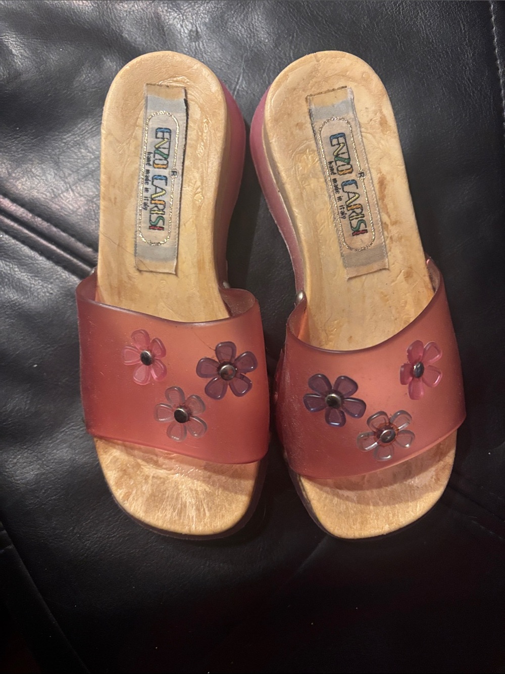 Girls' Floral Slide Sandals in Pink —